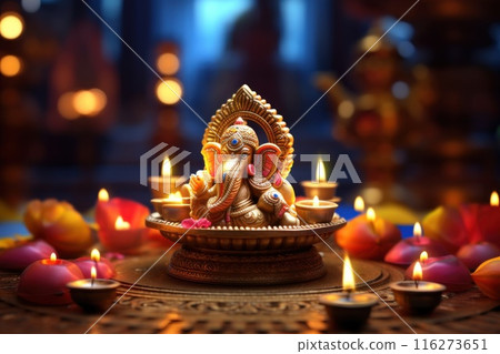 Happy Diwali Celebration concept background 116273651