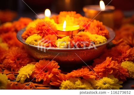 Happy Diwali Celebration concept background 116273652