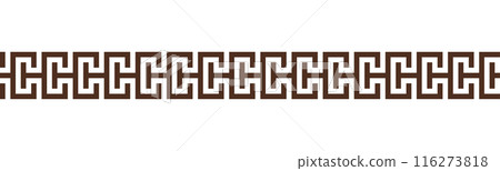 Greek key seamless border pattern collection Greek key seamless border pattern collection 116273818