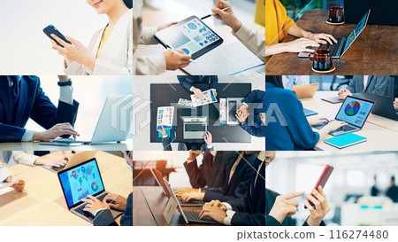 Various business scene title templates 116274480