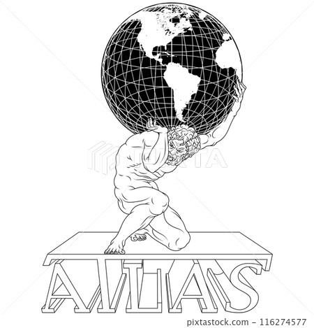 Titan Atlas holding the earth 116274577