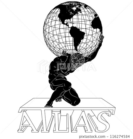 Titan Atlas holding the earth 116274584