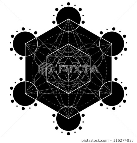 Geometric symbol of Metatron Geometric symbol of Metatron 116274853