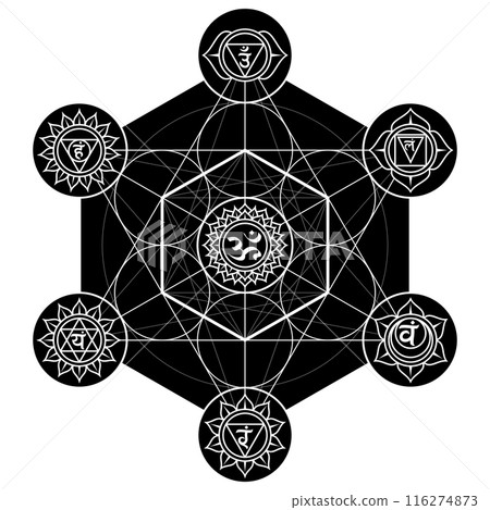 Geometric symbol of Metatron 116274873