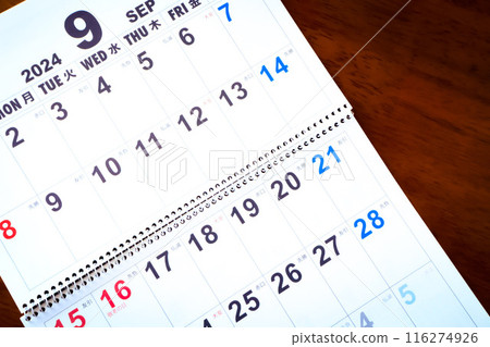 Calendar <September 2024> 116274926