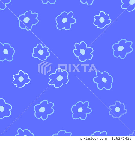 Hand drawn small floral background illustration 25 116275425