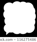 簡單背景黑色演講泡泡 116275486