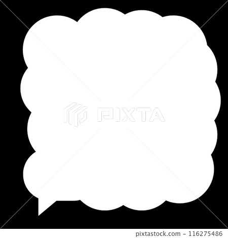 Simple background black speech bubble 116275486