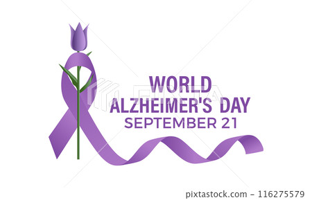 World Alzheimers Day. Health Care concept Greeting card, poster, Ribbon, banner, Vector Template. World Alzheimers Day. Health Care concept Greeting card, poster, Ribbon, banner, Vector Template. 116275579