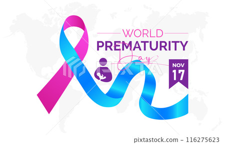 world prematurity day in september. Health Care concept Greeting card, poster, Ribbon, banner, Vector Template. world prematurity day in september. Health Care concept Greeting card, poster, Ribbon, banner, Vector Template. 116275623
