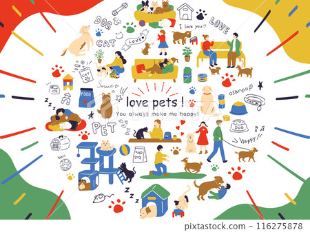 People who enjoy living with pets People who enjoy living with pets 116275878