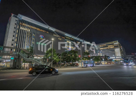 May 14 2024 The night city street in Hakata Fukuoka, Japan 116276528