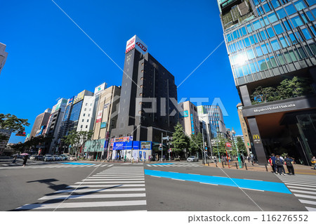 May 14 2024 The city street in Hakata Fukuoka, Japan 116276552