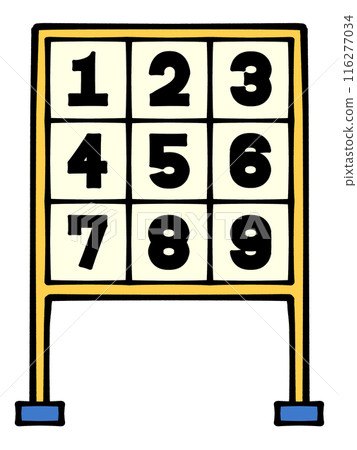 Strikeout illustration material 116277034