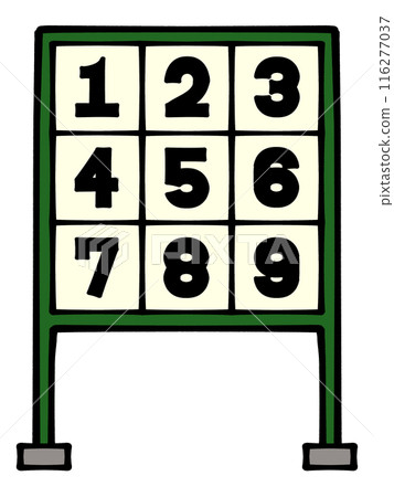 Strikeout illustration material Strikeout illustration material 116277037