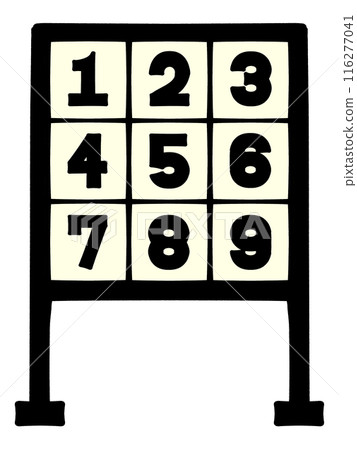Strikeout illustration material Strikeout illustration material 116277041
