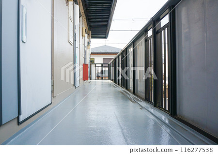 Upstairs apartment hallway 116277538