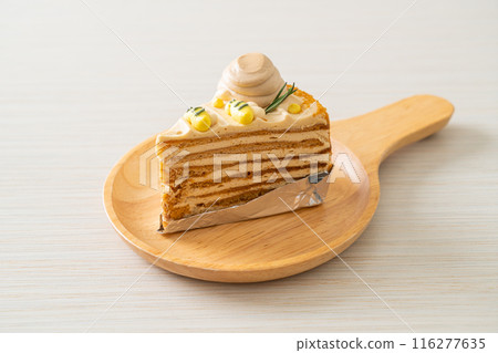 Russian honey cake on plate Russian honey cake on plate 116277635