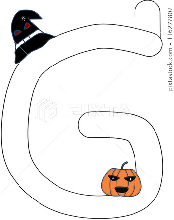 English alphabet in Halloween theme English alphabet in Halloween theme 116277802