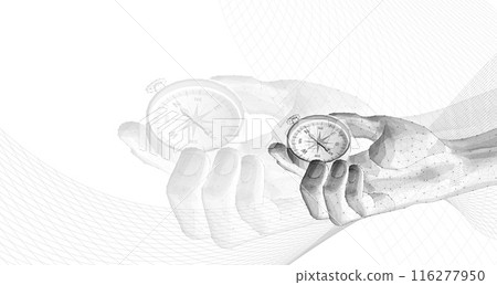Compass in digital hand. business strategic explorer, Vision crisis, Mission path, Agency creative Compass in digital hand. business strategic explorer, Vision crisis, Mission path, Agency creative 116277950