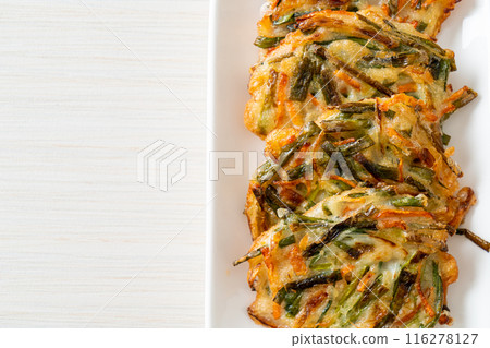 Pajeon or Korean pancake or Korean pizza 116278127