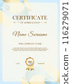Modern certificate template with elegant design 116279071