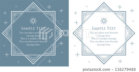 Luxury vintage style frame design set 116279488
