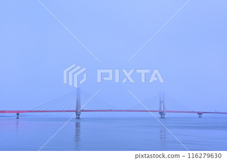 Morning mist and Choshi Bridge 116279630