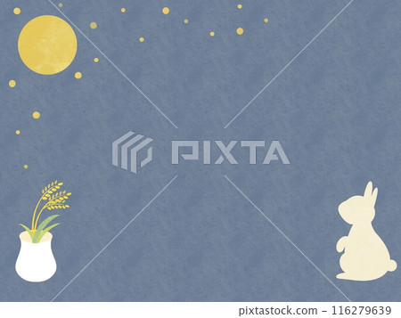 Moon viewing background blue 116279639