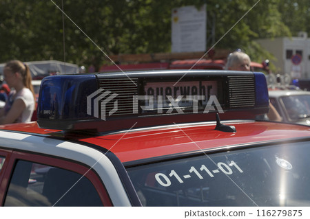 Siren of a car of the Berlin fire Department 116279875
