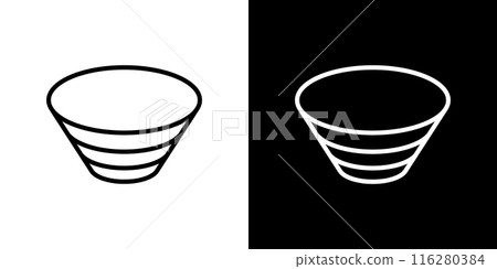 簡單的碗線圖標 簡單的碗線圖標 116280384
