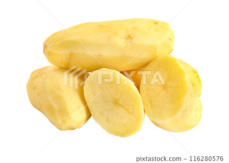 peeled potatoes isolated peeled potatoes isolated 116280576
