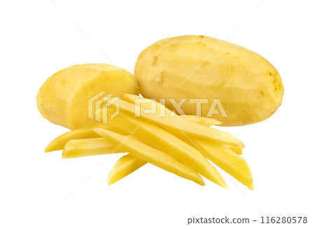 stick potatoes isolated stick potatoes isolated 116280578