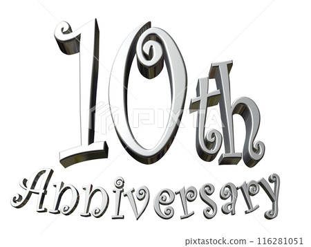 3DCG characters "10th Anniversary/10th Anniversary" Silver, Silver 116281051