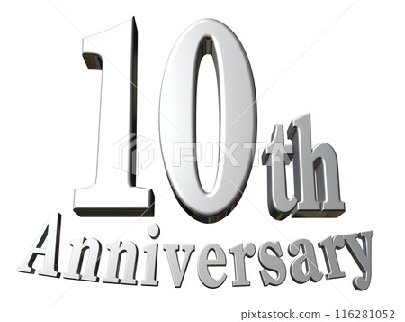 3DCG characters "10th Anniversary/10th Anniversary" Silver, Silver 3DCG characters "10th Anniversary/10th Anniversary" Silver, Silver 116281052