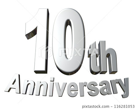 3DCG characters "10th Anniversary/10th Anniversary" Silver, Silver 116281053