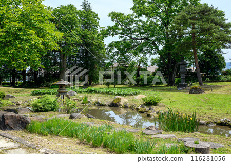 Inner garden of the former Ikeda family garden, Akita Prefecture 116281056