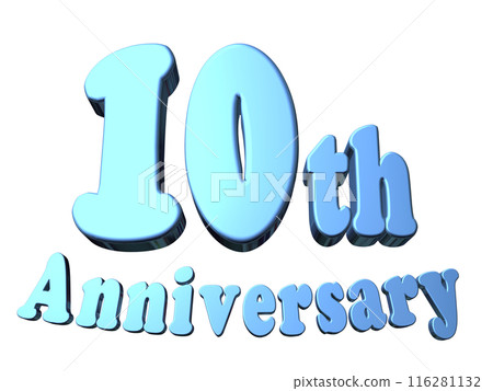 3DCG characters "10th Anniversary/10th Anniversary" Blue, Blue 3DCG characters "10th Anniversary/10th Anniversary" Blue, Blue 116281132