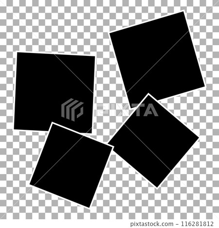 Set of compositions of empty photo frames. Realistic vector layouts. Retro photo frames with shadow isolated on transparent background. Set of compositions of empty photo frames. Realistic vector layouts. Retro photo frames with shadow isolated on transparent background. 116281812