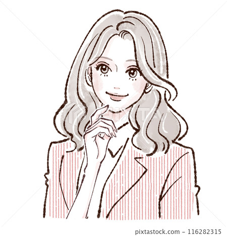 婦女和女孩插畫素材 116282315