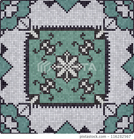 Mosaic tiles vector background 88 Mosaic tiles vector background 88 116282567