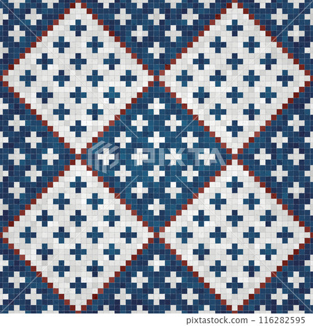 Mosaic tiles vector background 81 116282595