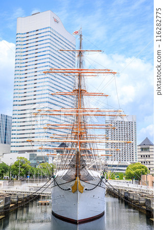 Scenery of the Nippon Maru Memorial Park in Yokohama 116282775