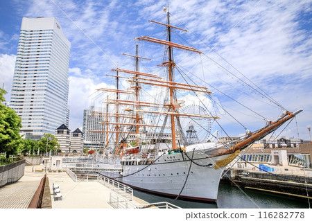 Scenery of the Nippon Maru Memorial Park in Yokohama Scenery of the Nippon Maru Memorial Park in Yokohama 116282778