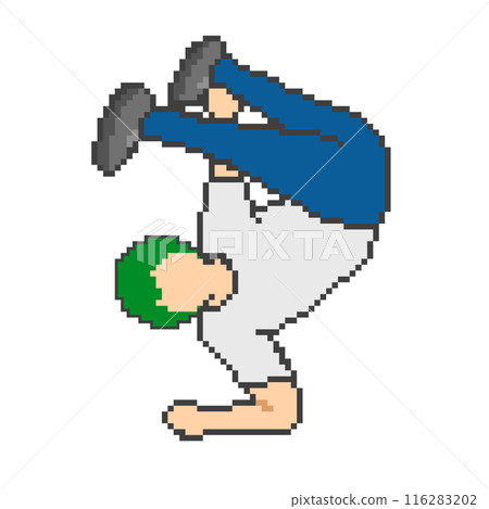 霹靂舞_像素藝術男(綠髮) 霹靂舞_像素藝術男(綠髮) 116283202