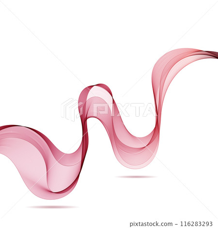 Abstract pink vector wave. background for presentation. advertising banner. eps 10 116283293