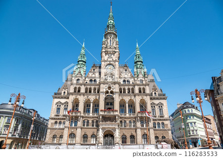 Liberec City Hall neorenaissance style building in historic city centre of Liberec, Czech Republic Liberec City Hall neorenaissance style building in historic city centre of Liberec, Czech Republic 116283533