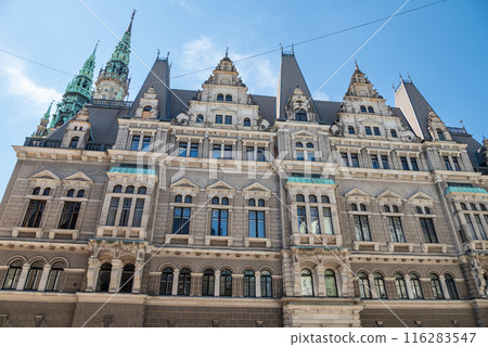 Liberec City Hall neorenaissance style building in historic city centre of Liberec, Czech Republic 116283547