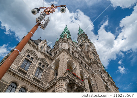 Liberec City Hall neorenaissance style building in historic city centre of Liberec, Czech Republic 116283567