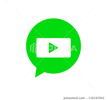 SNS speech bubble icon video SNS speech bubble icon video 116283942